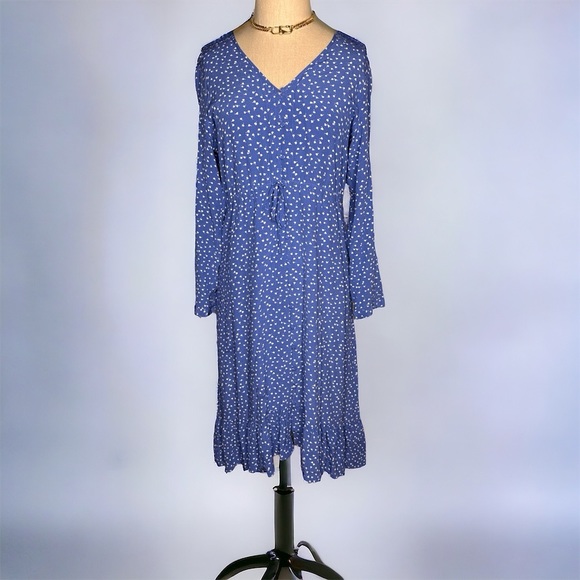 Rails Long Sleeve Midi Print Dress. Size Medium. - Picture 2 of 9